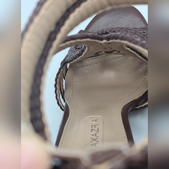 BCBG Maxazria Women's Tassle Strappy Open Toe Heel Shoe Size 5.5 - Picture 8 of 14